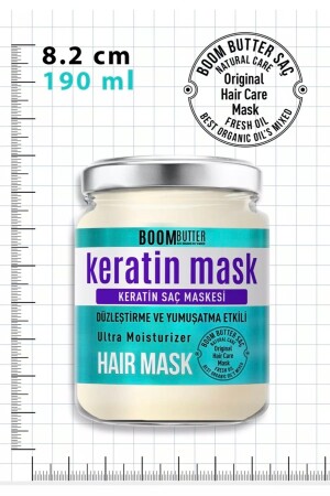 Boom Butter Stärkende, reparierende Keratin-Haarmaske 190 ml - 6