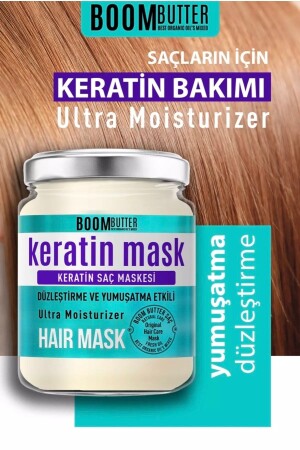 Boom Butter Stärkende, reparierende Keratin-Haarmaske 190 ml - 7