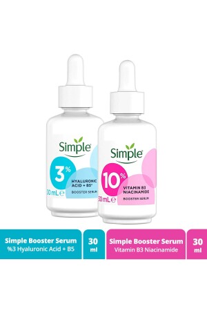 Booster Serum %3 Hyaluronic Acid - B5 30 Ml - Booster Serum %10 Vitamin B3 Niacinamide 30 Ml SET.UNİ.3404 - 3