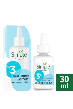 Booster Serum 3 % Hyaluronsäure + Vitamin B5 Tiefenbefeuchtung der Haut 30 ml 8720181157127 - 2