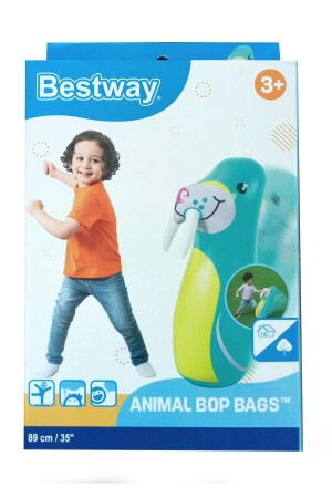 Bop Bags Sea Lion Patterned Hacıyatmaz 89 Cm Sulu Hacı Yatmaz - 4