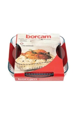 Borcam Kare Tepsi 2'li pşb159166 - 1