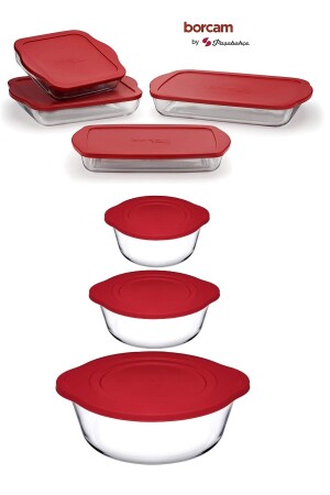 Borcam Red Covered 7-teiliges Mitgift-Set (59001-59123-59001-59006-59124-59034-59024) Rote Sieben - 3