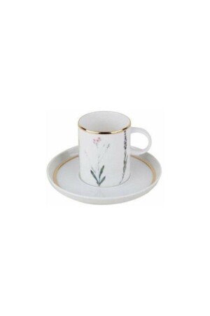 Botanische Kaffeetasse mit Untertasse 80 cc 04ALM005075 - 3