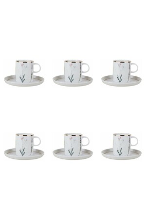 Botanische Teetasse mit Untertasse 200 cc 6 Stück 04alm005073 4129600000287 - 2