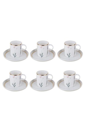 Botanische Teetasse mit Untertasse für 6 Personen 200 ml - 3