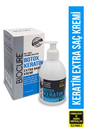 Botoks Keratin Extra Saç Bakım Kremi Hair Botox - Onarıcı-yapılandırıcı-dolgunlaştırıcı 250ml - 4