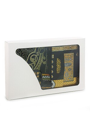 Boxed Hajj Umrah Geschenk Mevlit Gebetsteppich-Set – Koran – Gebetsperlen – Datum – Kaaba-Duft – Essenz - 4