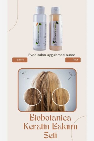 Brasilianisches Föhn-Keratin / Haarglätter / 2x100 ml Shampoo + Keratin-Pflege-Mini-Set - 2