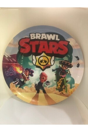 Brawl Stars Set mit 8 Papptellern und -bechern - 4