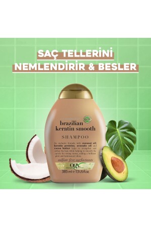 Brazilian Keratin Smooth Düzleştirici Etkili Sülfatsız Şampuan 385 ml - 4