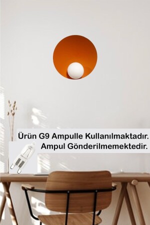 Breite orangefarbene Wandleuchte aus Metall für Küche, Innenbereich, Wohnzimmer, Café, Büro, Konditorei, moderne dekorative Wandleuchten TYC00405841245 - 6