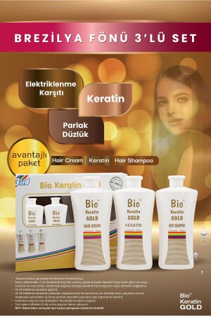 Brezilya Fönü 3'lü Set - Şampuan - Saç Kremi - Keratin 8690127162754 EBR123 - 2