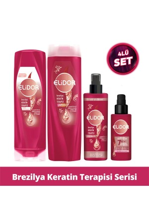 Brezilya Keratin Terapisi Saç Bakım Serisi 4'lü Set - 1