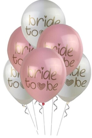 Bride To Be Pastellballon-Set mit 5 Stück - 2