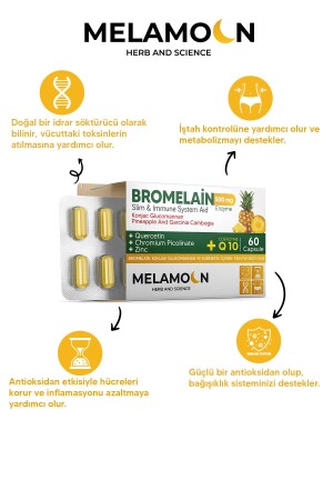 Bromelain 500 mg und Konjac Glucomannan250 mg-Coenzym Q10-Chrompicolinat 60 Kapseln - 5