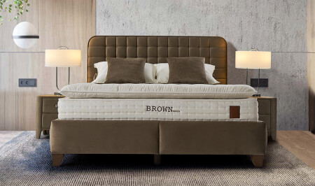 Brown Letto Baza - Başlık - Yatak - 3