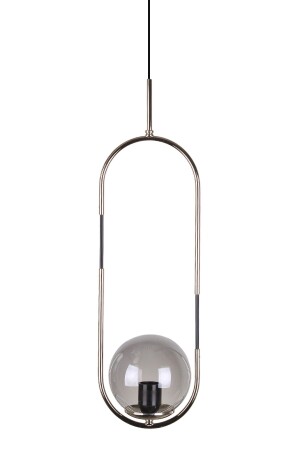 Bubble Lamp Gümüş Renk Kaplamalı Füme Camlı Sarkıt SSJAA10AA - 1