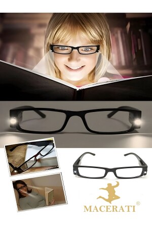 Buch-Lesebrille. LED-beleuchtete Buch-Lesebrille - 4