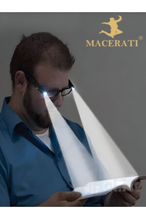 Buch-Lesebrille. LED-beleuchtete Buch-Lesebrille - 7