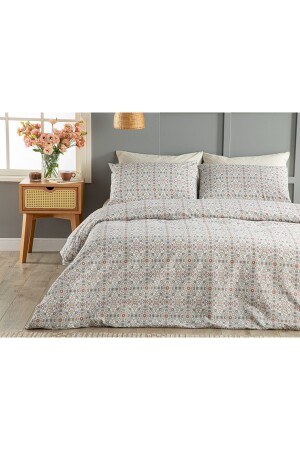 Bügelleichtes Sonnenblumen-Bettbezug-Set für Einzelbett, 160 x 220 cm, Rosa – Senf TYC00613683892 - 3