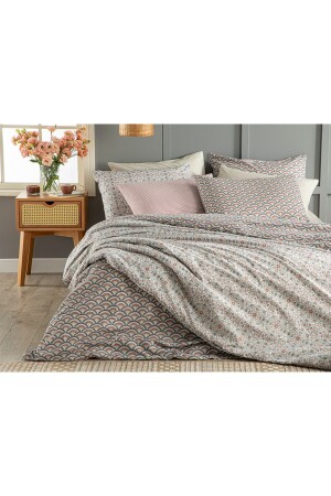 Bügelleichtes Sonnenblumen-Bettbezug-Set für Einzelbett, 160 x 220 cm, Rosa – Senf TYC00613683892 - 6