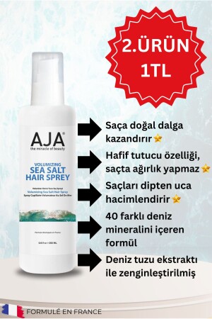 Bukle Belirginleştirici Organik Hacim Ve Dolgunluk Vitamin Veren Deniz Tuzu Saç Spreyi 250 ml - 3