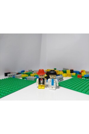 Bunte Minilego 230 Teile 2 Teile Grüner Hintergrund 2 Teile Figur 234ZeF - 4