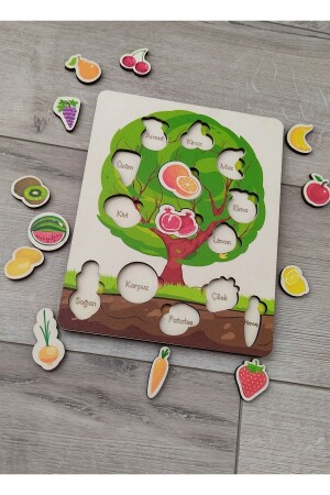 Buntes Obst- und Gemüsebaum-Puzzle ankbtrnkag - 2