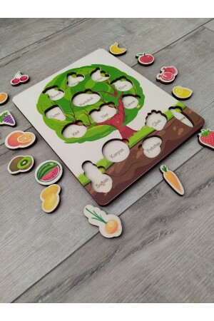 Buntes Obst- und Gemüsebaum-Puzzle ankbtrnkag - 6