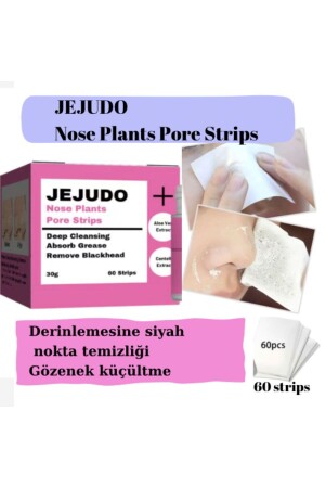 Burun Temizleme Macunu, Burun Bandı, Gözenek Giderici 60 Kullanımlık Maske 30 Gr-60 Strips jeju111 - 1