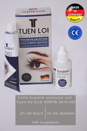 Büyük Boy Kaş Kirpik Boyası Alman Formul 25 ml 30 ml Oksidan - 2