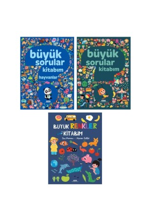 Büyük Renkler - Büyük Sorular - Büyük Sorular Hayvanlar Kitabım 3'lü Set - 1