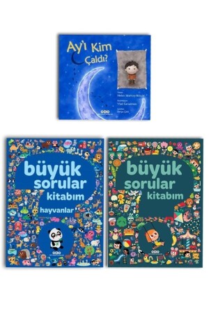 Büyük Sorular Kitabım, Büyük Sorular Kitabım Hayvanlar Ve Ay'ı Kim Çaldı? Seti 3 Kitap 9789750821615iykivarkitap - 2