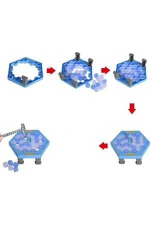 Buz Kırma Oyunu Buz Tuzağı Çocuk Aile Oyunu Buzkırma Kutulu Zeka Eğitici Gelişim Strateji Oyuncağı - 9