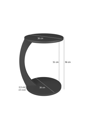 C-Couchtisch mit Rollen, Sofatisch, Beistelltisch, zusammensetzbarer Couchtisch, Serviertisch – weißes Marmormuster TKRCSHP01 - 7