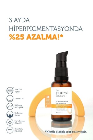 C Vit Aydınlatıcı Ve Ton Eşitleyici Bakım Serumu 30 ml %10 Ascorbic Acid & Ferulic Acid %0-5 - 3