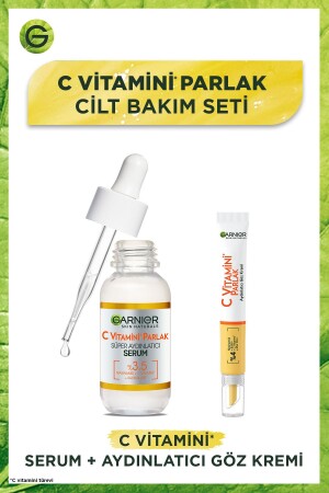 C Vitamini Parlak Aydınlatıcı Göz Kremi 15ml - Süper Aydınlatıcı Serum 30ml - 1