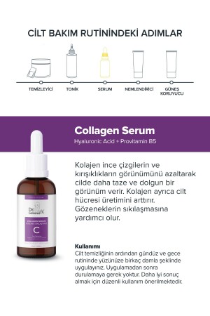 C Vitamini Ve Kolajen 2'li Bakım Serum Seti (ALEO VERA- PROVİTAMİN B5- HYALÜRONİK ASİT) (40 ML) - 8