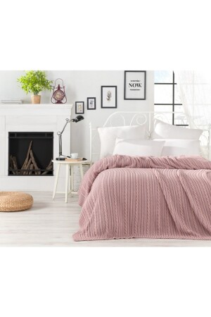 Ca18003 Strickdecke Single CA18003 Dusty Rose-M41 - 4