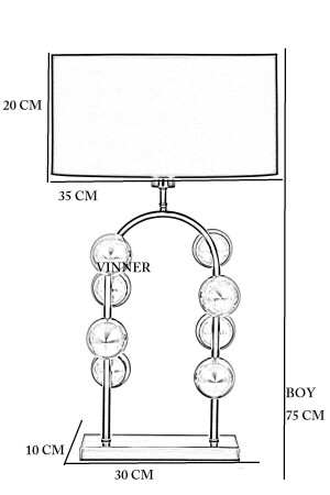 Cabil verchromter Lampenschirm aus rostfreiem Metall im Sonderdesign, vorgrau - 4