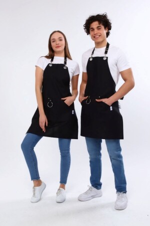 Cafe- Barista- Kuaför- Barmen- Çiçekçi- Mutfak Önlük- Leke Tutmaz- Kafe. Siyah - 6