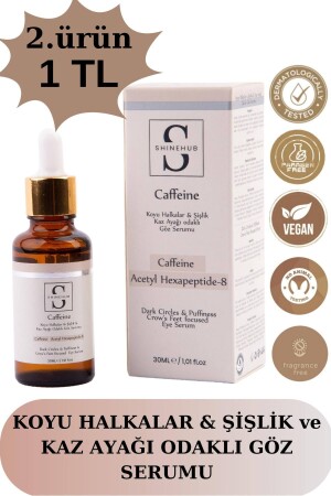 Caffeine Serum-koyu Halkalar- Şişlik- Morluk Ve Kaz Ayağı Odaklı Göz Çevresi- Göz Altı Kafein Serumu - 1