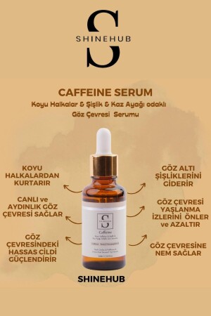 Caffeine Serum-koyu Halkalar- Şişlik- Morluk Ve Kaz Ayağı Odaklı Göz Çevresi- Göz Altı Kafein Serumu - 6