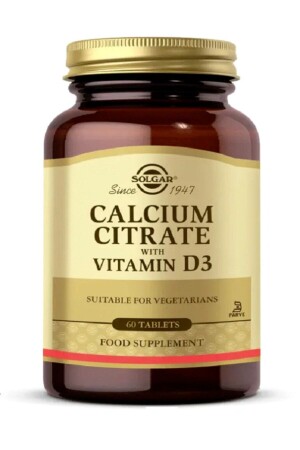 Calcium Citrate Vitamin D3 60 Tablet (KALSİYUM SİTRAT) hızlıgeldi114 - 4