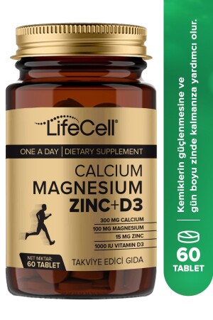 Calcium - Magnesium - Zinc - D3 - (KALSİYUM MAGNEZYUM ÇİNKO VE VİTAMİN D3) Takviye Edici Gıda - 3