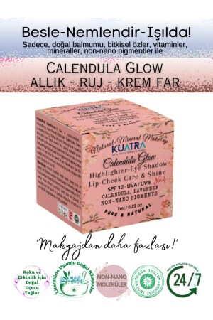 Calendula Glow Feuchtigkeitsspendend – Antioxidans – Strahlender Balsam – Leuchtender „natürlicher Inhaltsstoff“ 7 ml - 3