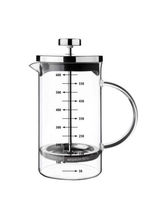 Cambu 600 ml 3-in-1 (feuerbeständige) French-Press-Teekanne – Messbecher - 6