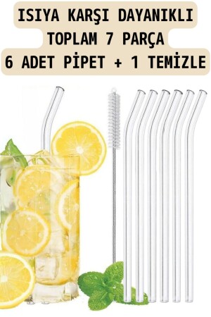 Cambu 6'lı Cam Pipet Termosilikat (ısıya Dayanıklı) Ve 1 Adet Pipet Temizleme Fırçası 1. Kalite - 3