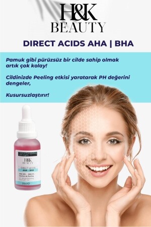 Canlandırıcı Cilt Tonu Eşitleyici Kırmızı Yüz Peeling Kolejen Serum 30 ml Aha 30% Bha 2% 57 - 2